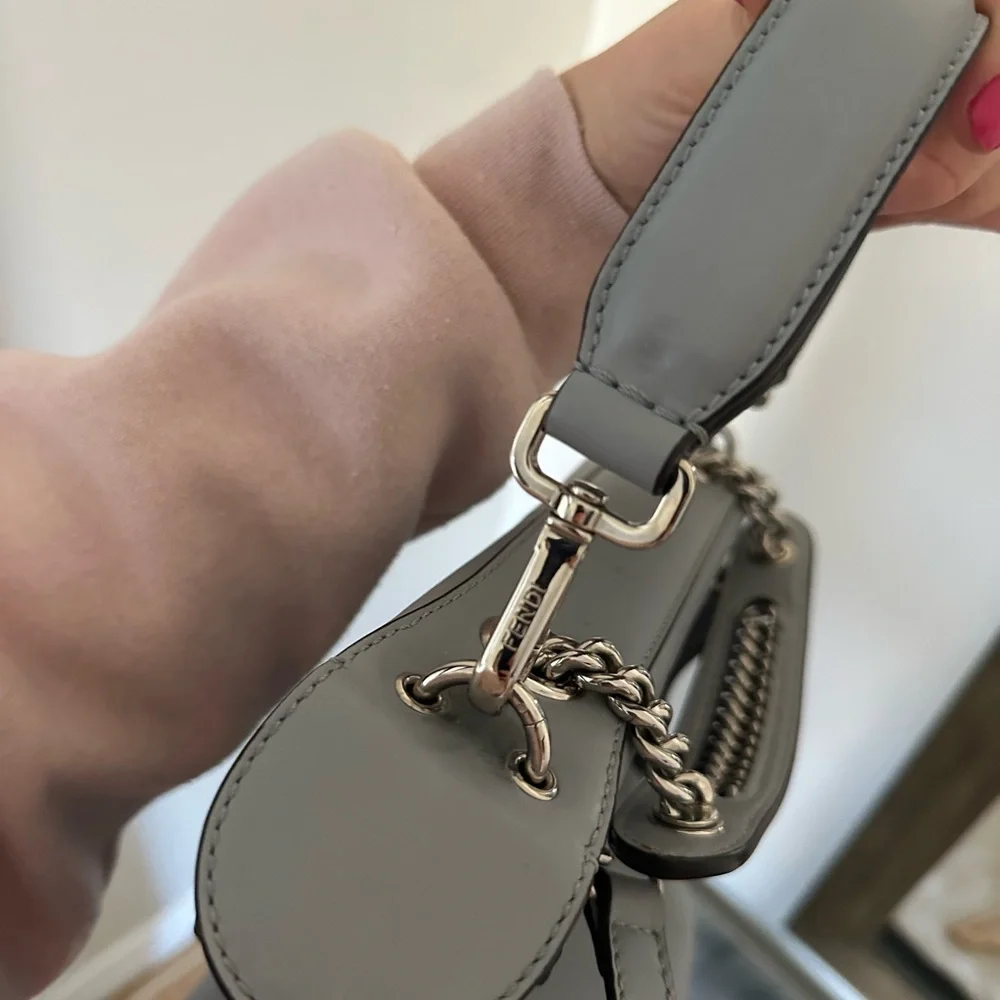 Fendi Small Back to School Backpack Light Blue - Picture 5 of 15